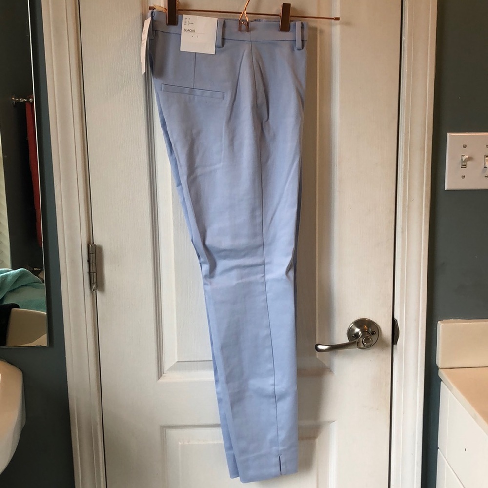 Light blue H&M trousers.